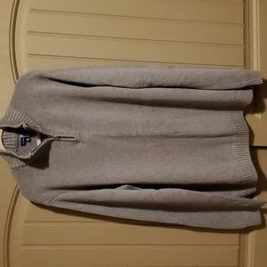 Croft and Barrow gray quarter zip sweater. 3xlt.